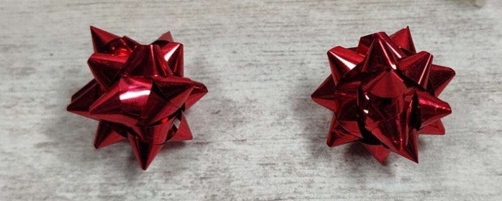 Small Red Bow Stud Earrings - Perfect for Christmas or Holiday Parties